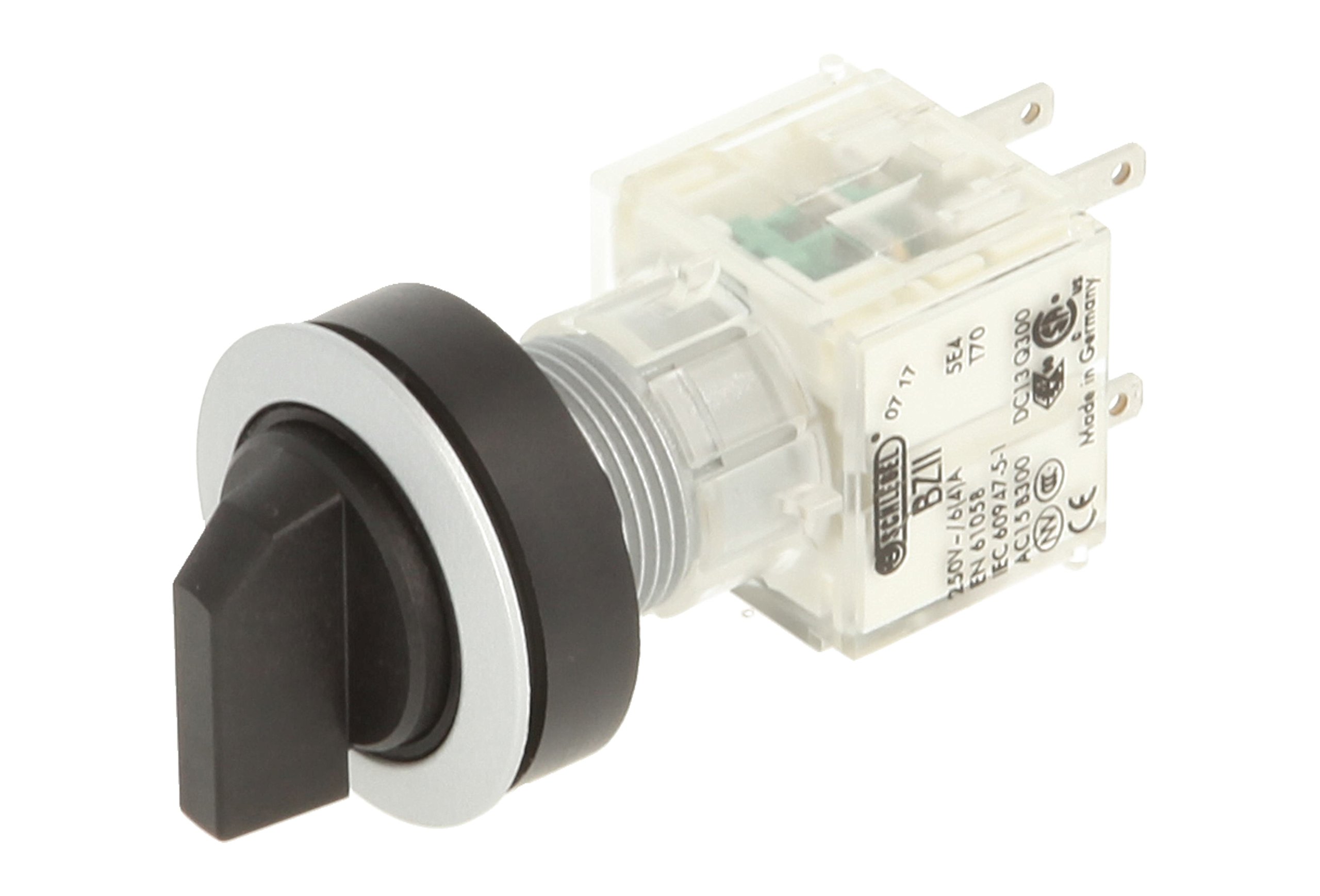 Club 23.001.097 Selector Switch Latching 3 Positions Momentary Contact Sensor 2 Closers Silver (Pack of 2)