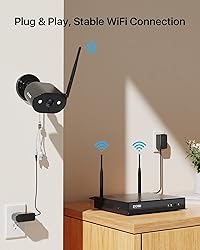 ZOSI Wireless Home Security Camera System, 2K