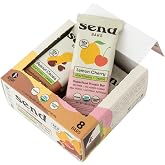 SEND Bars Variety Box Superfood Organic Protein Bars, 12g Protein, 8 Pack | Assorted superfood bars to support energy and focus, real food snack for travel, gym and work, vegan with nothing artificial