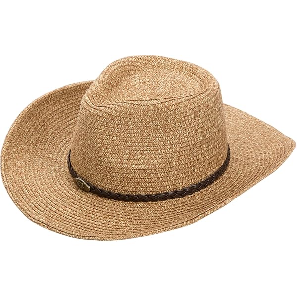 Amazon.com: Old Stone Straw Cowboy Cowgirl Hat for Men/Women  display picture 3
