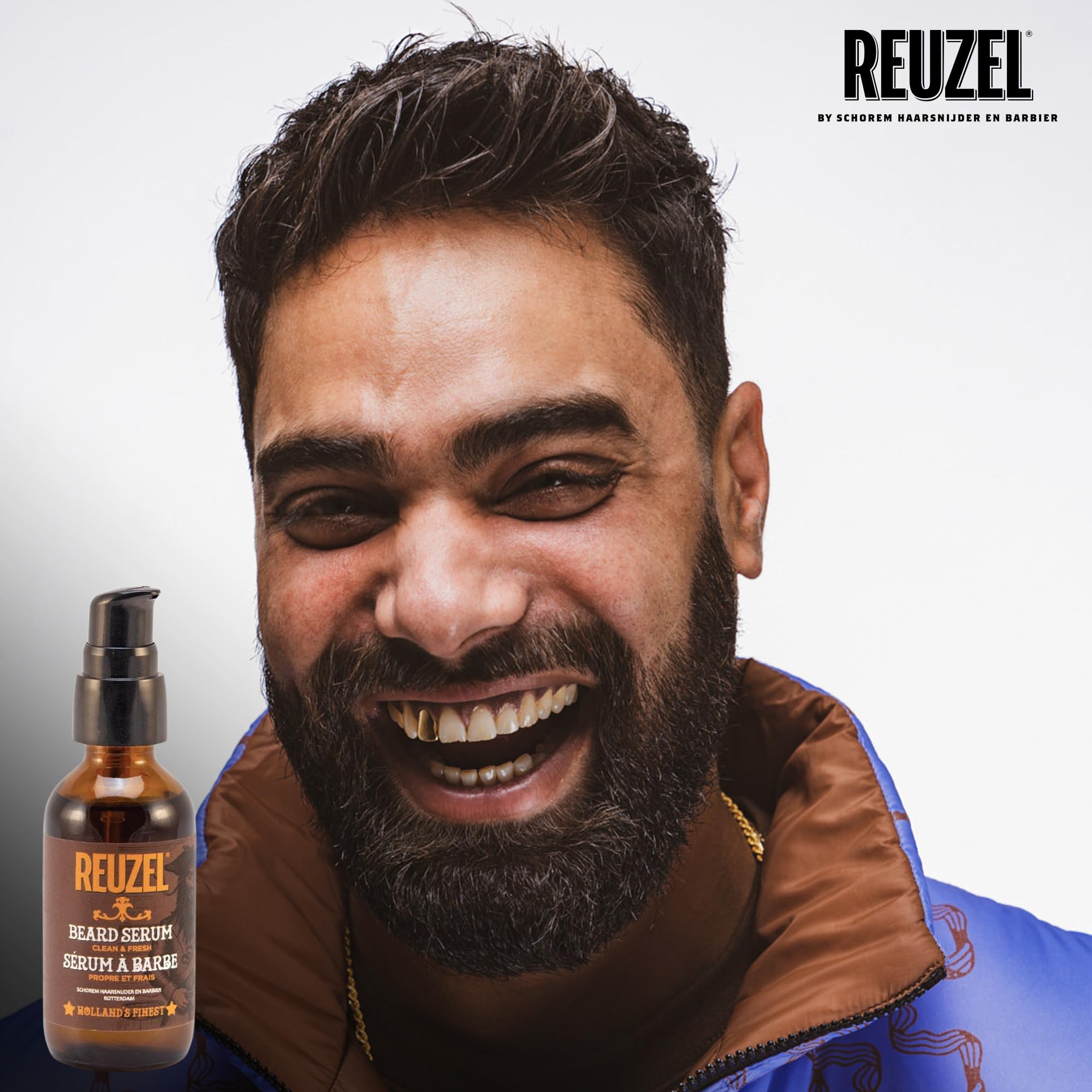 REUZEL Clean & Fresh Beard Serum, Hydrating, Non-Comedogenic, Natural, Non-Greasy Finish, For All Skin Types,