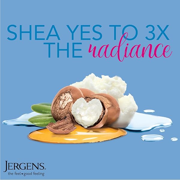 JERGENS WET SKIN BODY MOISTURIZER WITH SHEA BUTTER OIL, PURE SHEA BUTTER IN SHOWER BOD LOTION, MOISTURIZER FOR DRY SKIN, FAST-ABSORBING, NON-STICKY, DERMATOLOGIST TESTED, 10 OZ