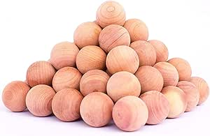 50 unidades de bolas de cedro natural de madera de cedro para proteger