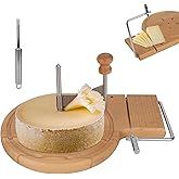 Wooden Cheese Wheel Cutter, Stainless Steel Cheese Shaver Versatile Grater Shaver Slicer Maker Curler Curls Kitchen Accessori