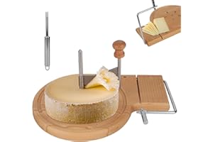 Wooden Cheese Wheel Cutter, Stainless Steel Cheese Shaver Versatile Grater Shaver Slicer Maker Curler Curls Kitchen Accessori