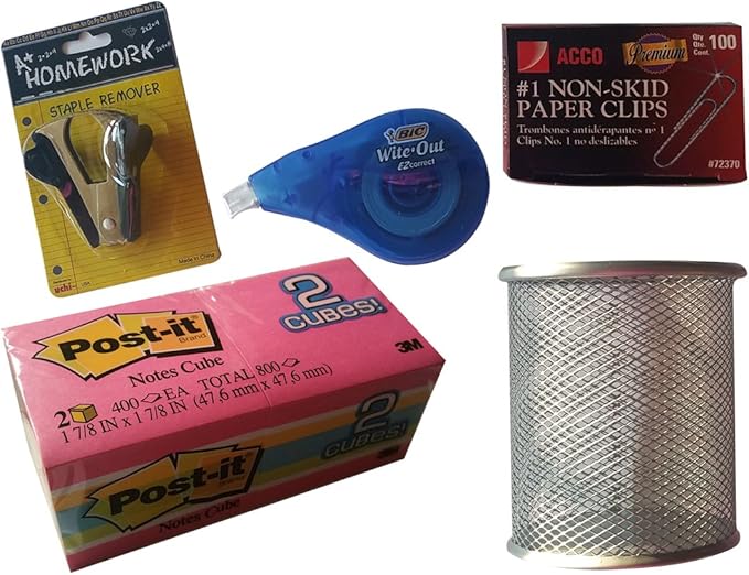 Office Desk Essentials Bundle (901C) Mesh Cup