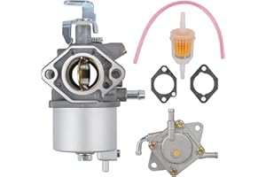RANSOTO Carburetor & Fuel Pump Repair Kit for Club Car Precedent/Carryall/DS (OHV FE350, 1996-UP) — Carb, Fuel Pump, Fuel Filter, Fuel Hose & 2 Gaskets — Replaces 1019059-01/1016441-01/1018059-01