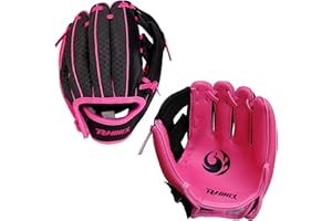 PHINIX Baseball Glove Tee Ball Mitts 8.5 Inch for Kids Play & Training