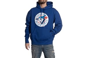 Bulletin Toronto Blue Jays Hoodie for Men – Vintage Cooperstown Logo Pullover Fleece Sweatshirt, MLB Licensed Apparel