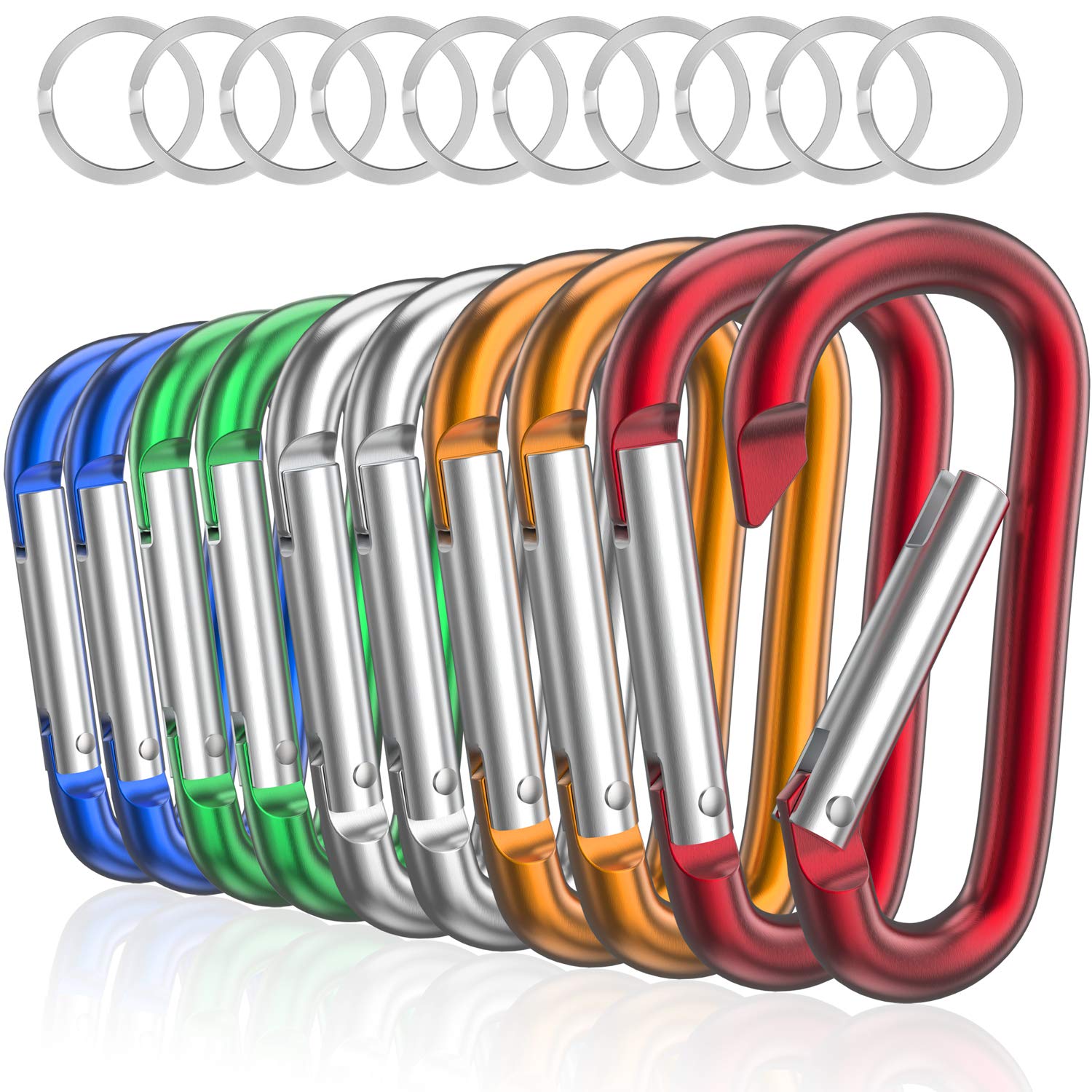3" Aluminum Carabiner D Ring — image 1