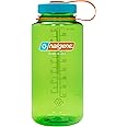 Nalgene Sustain Tritan BPA-Free Water Bottle Made with Material Derived from 50% Plastic Waste, 32 OZ, Wide Mouth, Pear
