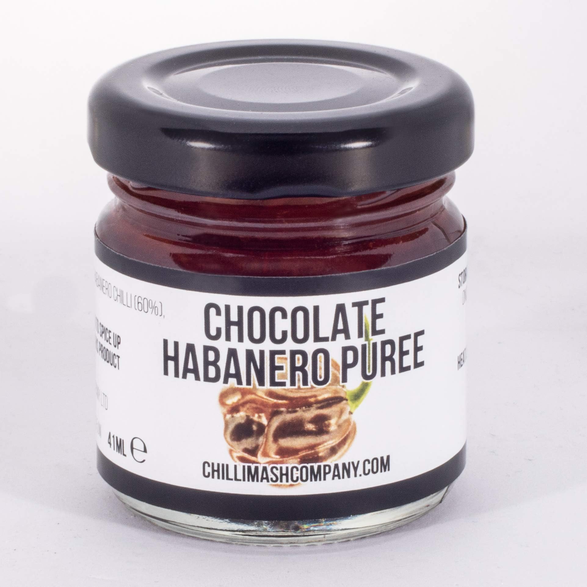 Chocolate Habanero Chilli Paste / Chilli Puree/ - Natural Ingredients Only - Made in The UK - Very Spicy Chilli Paste - Hottest Chilli Paste with Chocolate Habanero Chilli