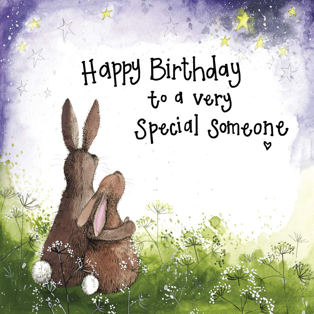 ALEX CLARK Happy Birthday to Someone Special Bunny Card