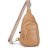 Crossbody Bags for Women Anti Theft Small Sling Handbag with Zipper Lock Vegan Leather RFID Blocking Chest Pure