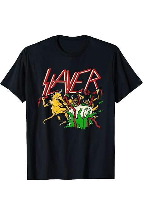 Amazon.com: Slayer - Hell Awaits Presents Beast T-Shirt : Clothing 