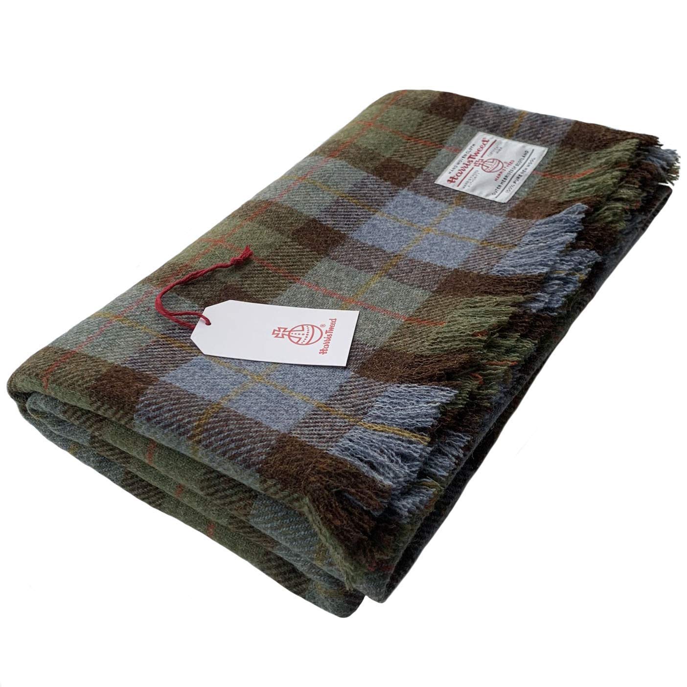Harris Tweed Luxury MacLeod Tartan Extra Large Throw Blanket 150 x