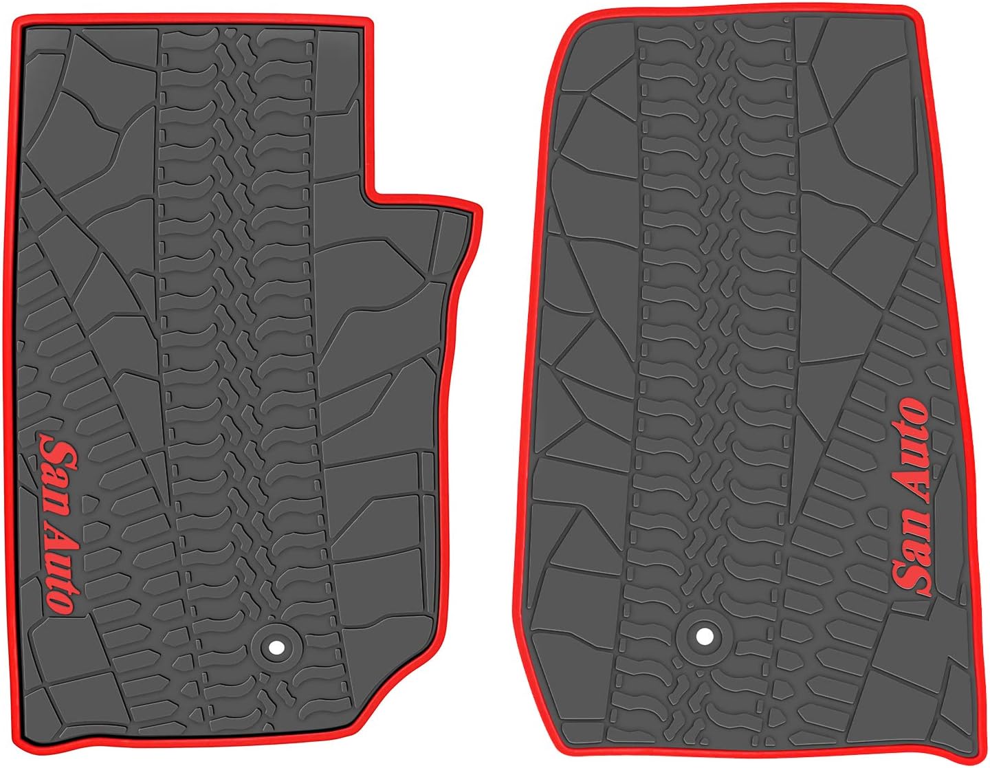 San Auto Car Floor Mat for Jeep Wrangler 2 Door JK Sahara