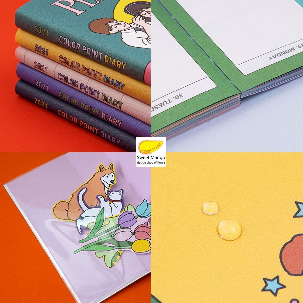 Amazon Ardium 21 Colorpoint Diary 毎月 毎週 ノート プランナー スケジュール帳 システム手帳 韓国 Love Story 手帳 カレンダー 文房具 オフィス用品