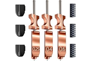 WEFUIT New Upgraded 0.25MM&0.4MM&0.6MM Hotend Kit for Flashforge AD5X Nozzle, All Metal 3s Quick-Detachable Nozzle kit,HTR 550°C Hardened Steel Nozzle,32mm³/s High Flow,600mm/s High-Speed AD5X Parts