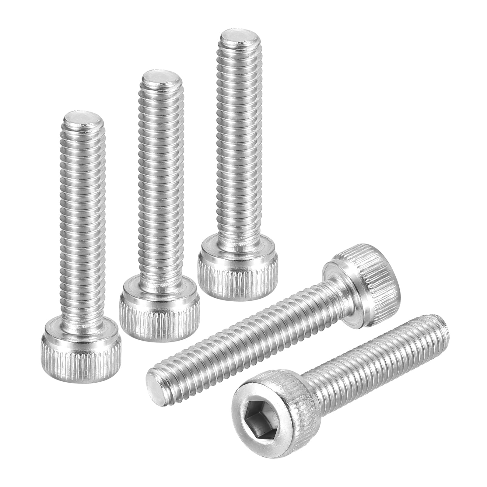 DTGN M4-0.7x20 Socket Head Cap Screws Bolts - 50Pack - Good for Road Bicycle, Mountain Bike, Auto, Motorcycle - 304 Stainless Steel Hex Head Metric Screws - Silver