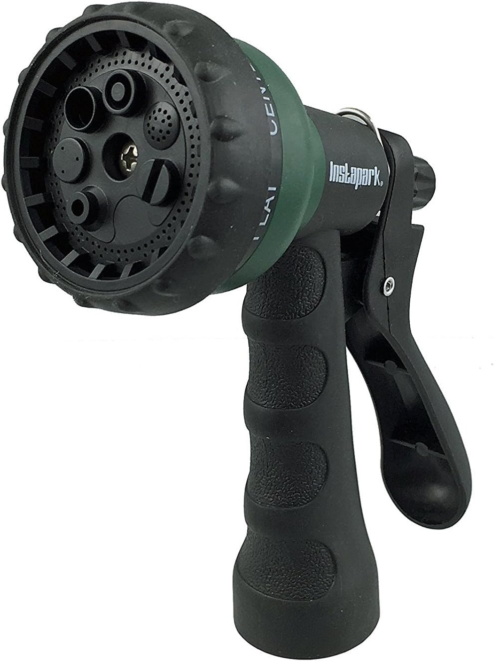 Instapark GHN-06-25 Heavy-Duty EVA Recoil Garden Hose 25ft with 7-Pattern Spray Nozzle, Green, 25 Foot : Garden & Outdoor