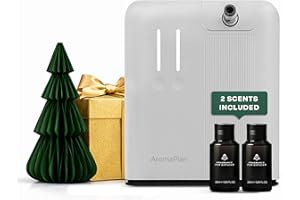 AromaPlan 5 Star Collection Cold Air Scent Diffuser, Whole House (2 Scents Included)- Waterless Smart Aroma, Scent &Time Adjust., App Control, HVAC | Home, Commercial, Hotel | Large Room, 2,000 sq.ft