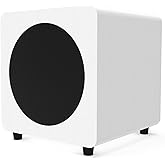 Kanto SUB8VMW Sealed Powered Subwoofer | 300W Peak Power | 8" Woofer | Matte White