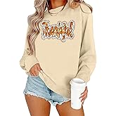 CAZYCHILD Thanksgiving Sweatshirts for Women Fall Pumpkin Shirt Thankful Grateful Blessed Tops Halloween Pullover Tee