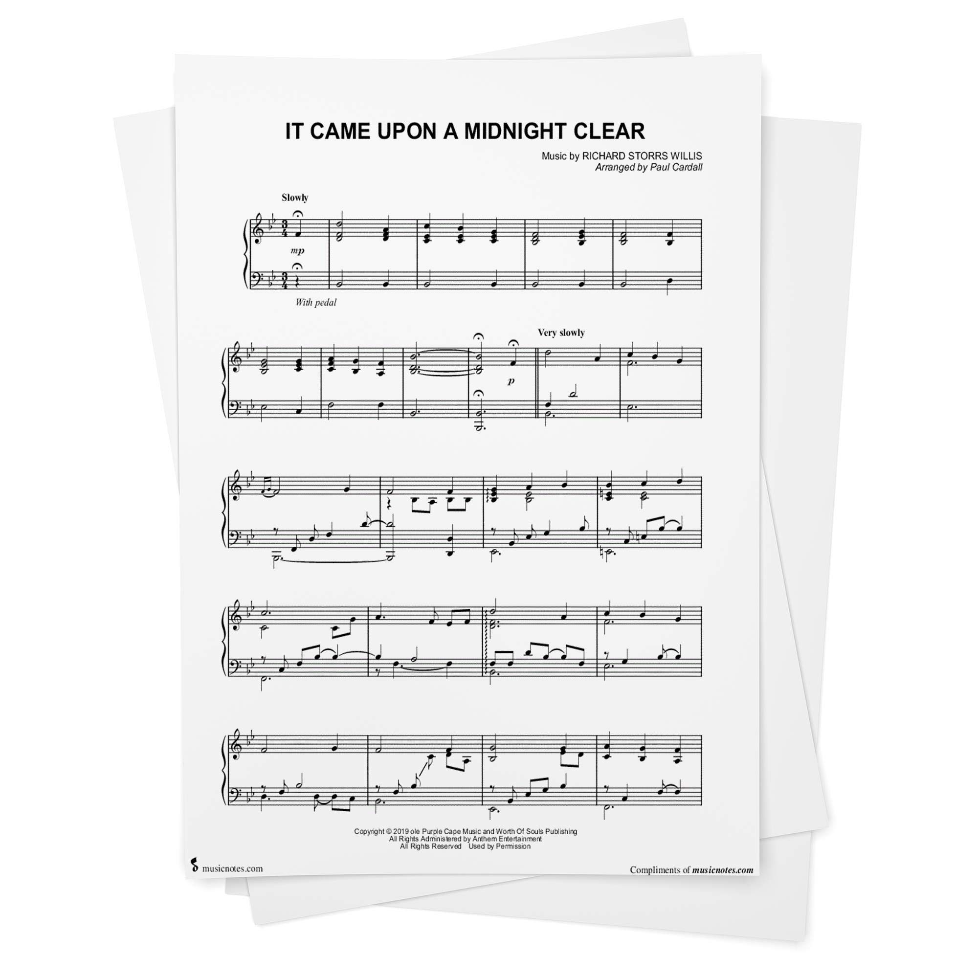 It Came Upon A Midnight Clear Sheet Music By Paul Cardall Piano Solo From Musicnotes Paul Cardall Paul Cardall Richard Storrs Willis Amazon Com Books amazon com