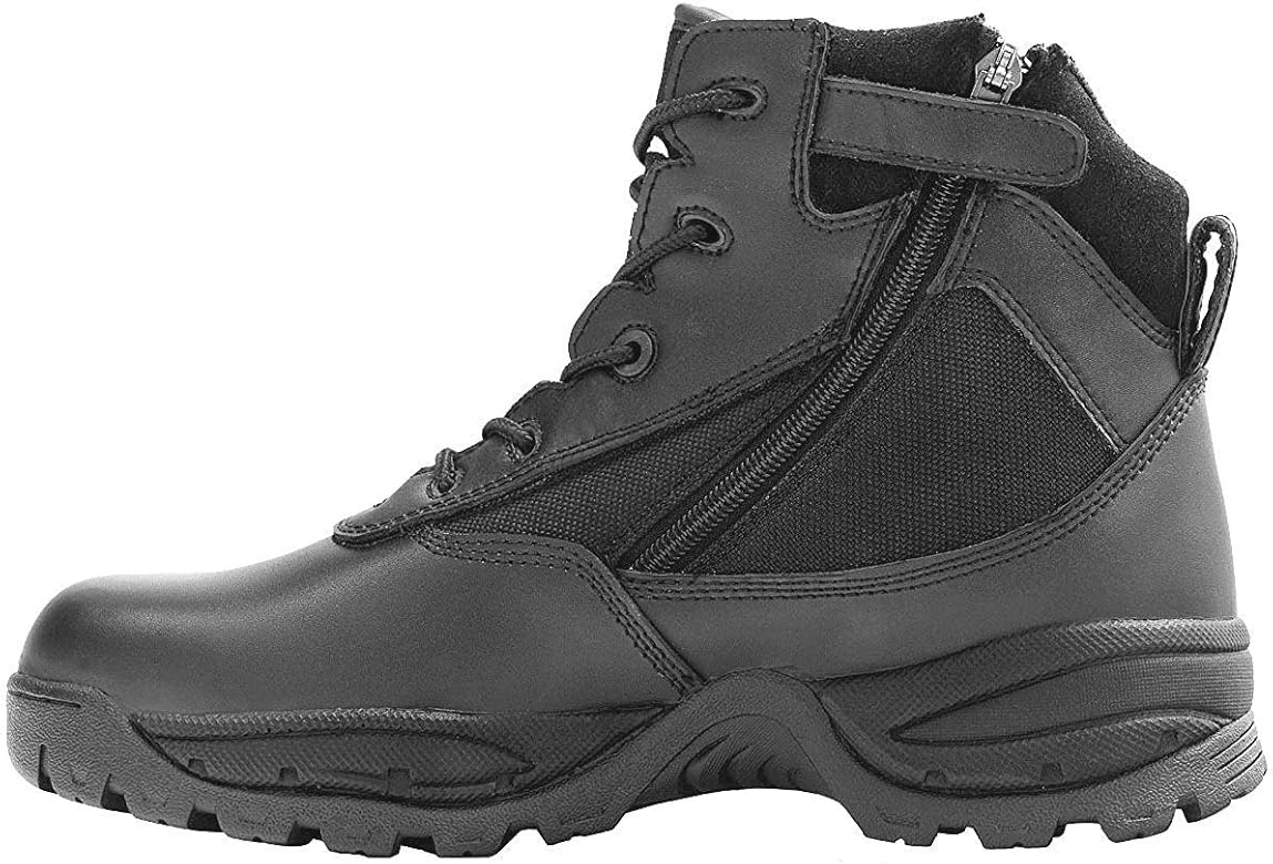 6 inch black tactical boots