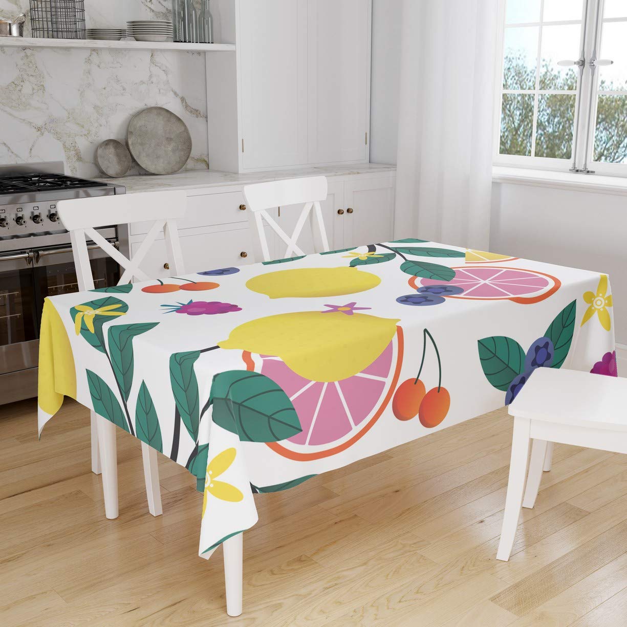 Bonamaison Kitchen Decoration, Tablecloth, 140cm x 160cm - Designed and Manufactured in Turkey