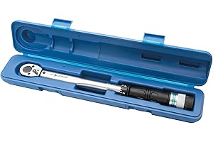 JET 3/8 Inch Drive Torque Wrench - Dual Scale, Jolt & Click, Lockable Collar, Non-Slip Grip Handle - 15-80 ft-lb Torque Ratin