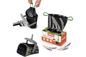 Pupzle Pooper Scooper Bags 2.0 For Side Clips, 30 Pupzle Replacement Bags, Swivel Bin Waste Bag Dog Poop, Refills for Pooper Scooper with Bag Attachment