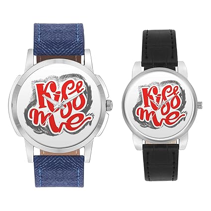 Gifts for Couple, Multicolor Dial Wrist Watch for Men and Women