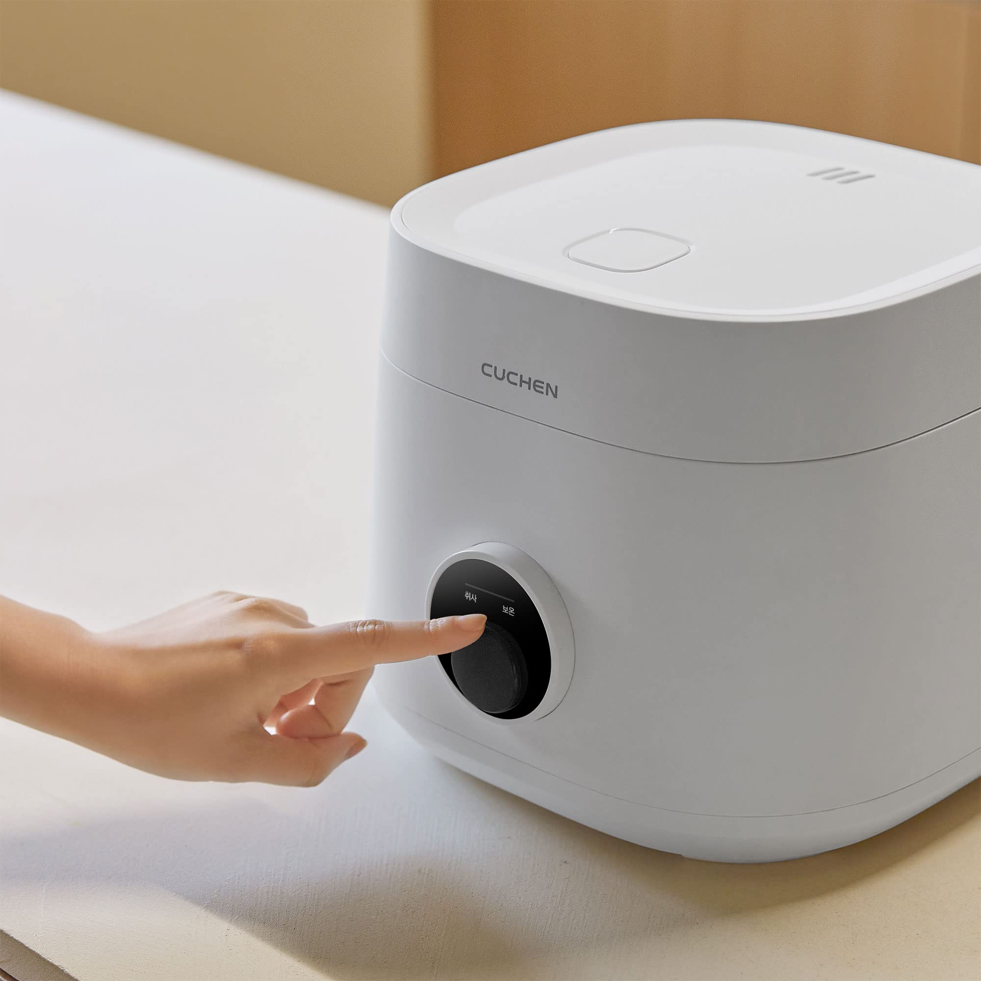 [CUCHEN] CRE-D0601W | Rice Cooker 6 Cup (Uncooked) (1.14 quarts): 6 person serving/per use | Warmer | Detachable Clean Cover | Nonstick Inner Pot | White, Multi Cooker Function