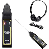 allsun EM410 Automotive Electronic Stethoscope, Engine Noise Diagnostic Kit | Compare Bearing, Valve, Pump And Injector Sounds With 60mm/290mm Contact Probes And Adjustable Volume To Narrow Fault Sources