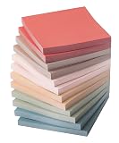 Mr. Pen- Sticky Notes, 3"x3", 12 Pads, Vintage Colors, Self-Stick Pads, Aesthetic, Colorful, Bulk, Stocky Notes for Bible Journaling