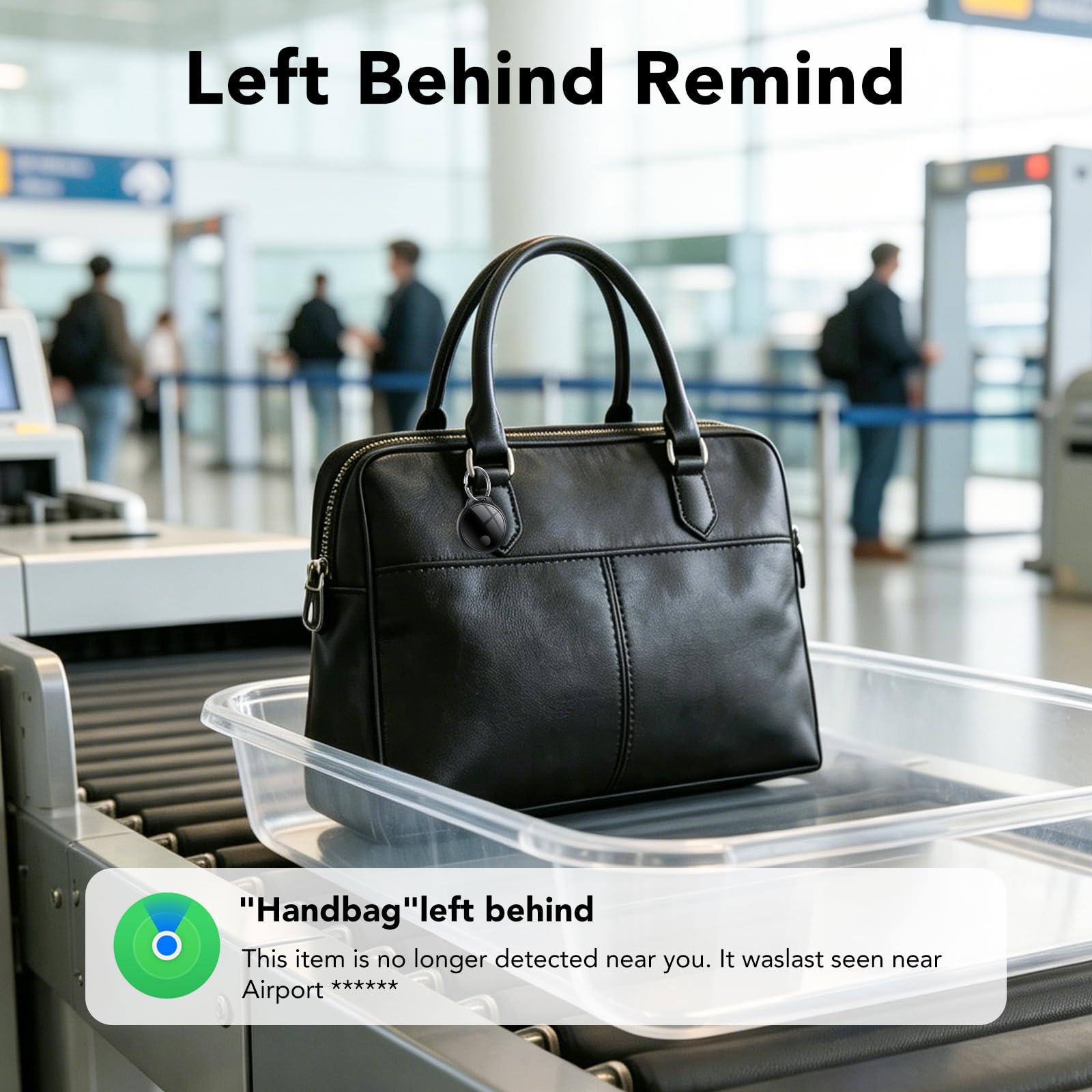 Smart Tracker Tag 4er Pack, Schlüssel Finder Kompatibel mit Apple Find My APP (nur iOS), IP68 wasserdicht, Austauschbarer Akku, Bluetooth Key Finder für Gepäck/Taschen/Koffer/Brieftasche 4