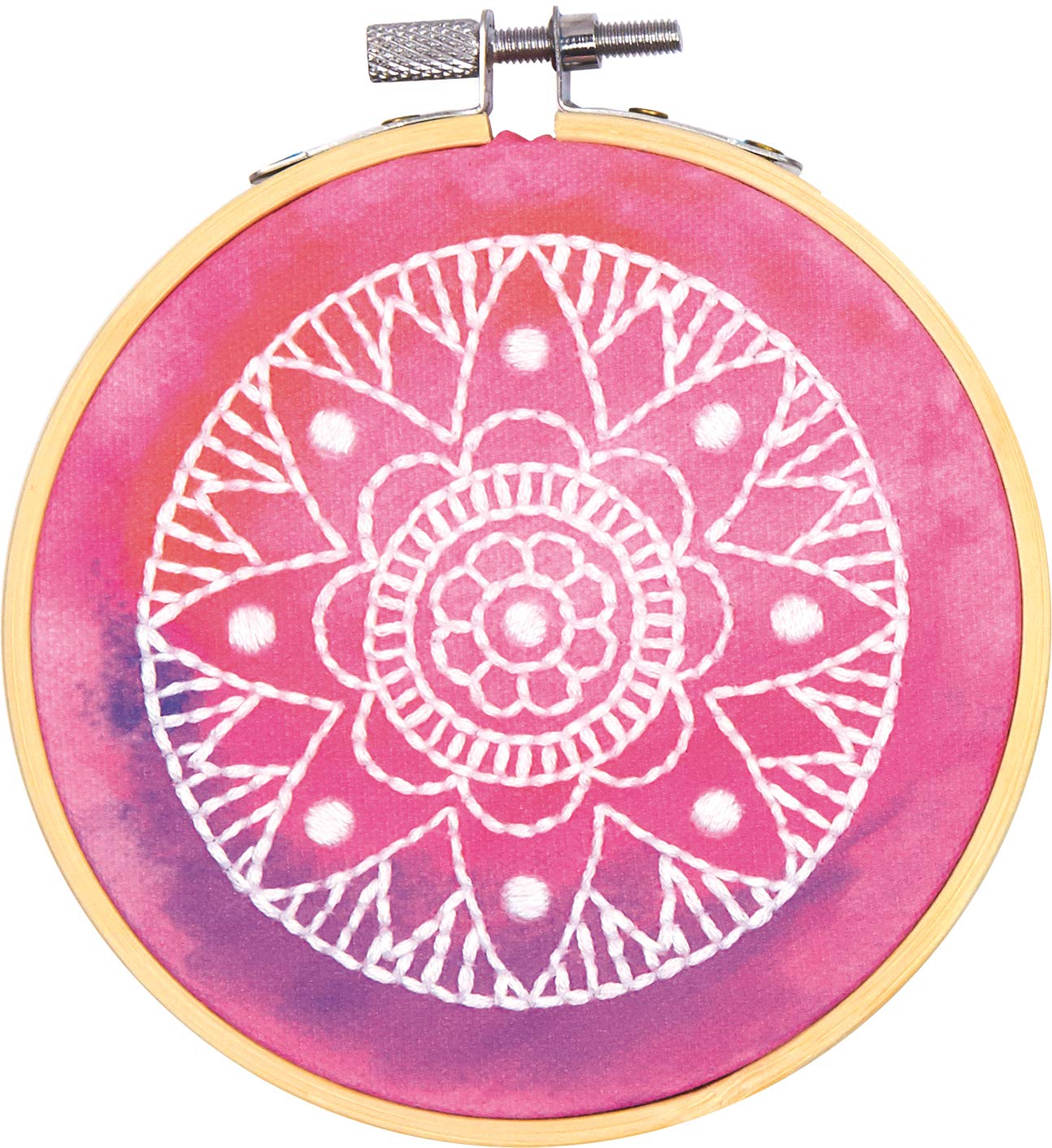 Dimensions Arts and Crafts Mandala Counted Cross Stitch Kit for Beginners, 4''D