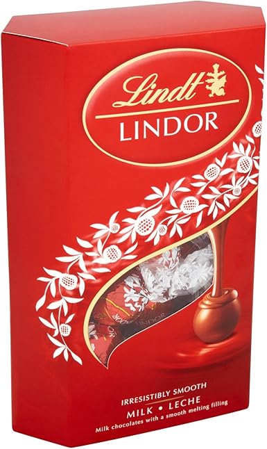 LINDT Lindor bombones de chocolate con leche caja 337 gr: Amazon.es: Alimentación y bebidas