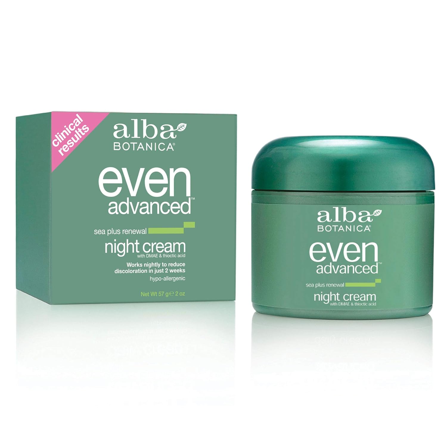 Alba Botanica Natural Even Advanced Sea Plus Renewal Night Cream 2 fl oz