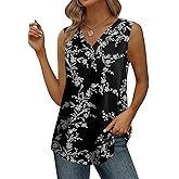 Yincro Womens Summer Dressy Chiffon Blouses V Neck Ruffle Short Sleeve Casual Tunic Tops