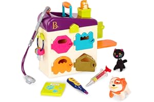 B. toys – Toy Vet Set For Toddlers, Kids – Pet Care – Pretend Play Set – Tools, Plush Toys – 2+ Years