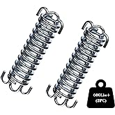 2Pcs Premium Porch Swing Spring with Weight Capacity of 300 Lb,Heavy-Duty,Stainless Steel Spring for Hammock Chair,Punching Bag and More