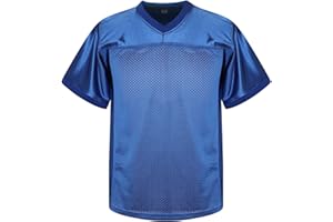 MESOSPERO Youth Football Jersey American Football Jersey Sports T-Shirt Blank Kids Football Practice Jersey