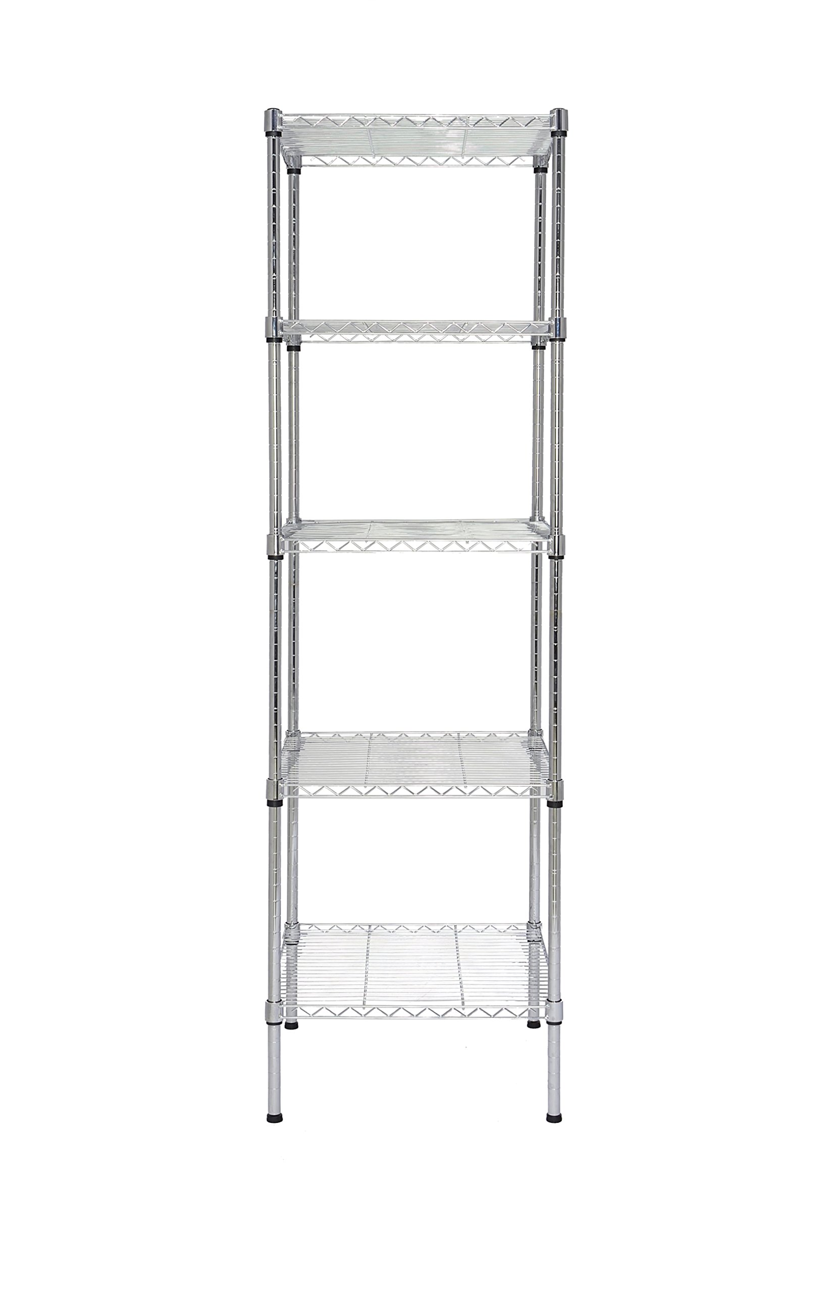 Finnhomy Heavy Duty 5 Tier Wire Shelving Unit 18x18x59inches 5 Shelves