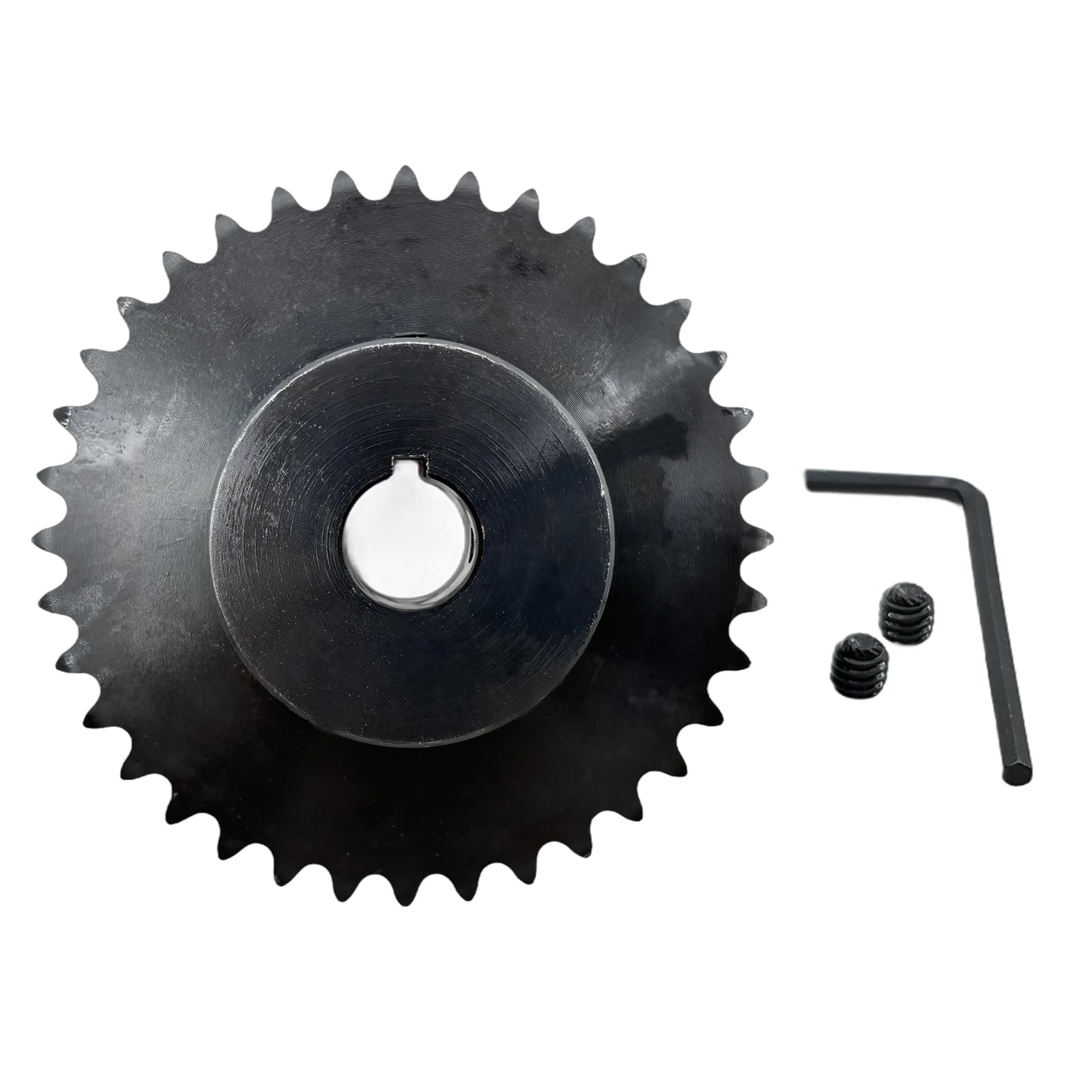 Photo 1 of Saelno #35 Roller Chain Sprocket Type B 3/4 inch Bore 36 Tooth, Hardened Antirust 1045 Steel Drive Sprockets 35B36-3/4