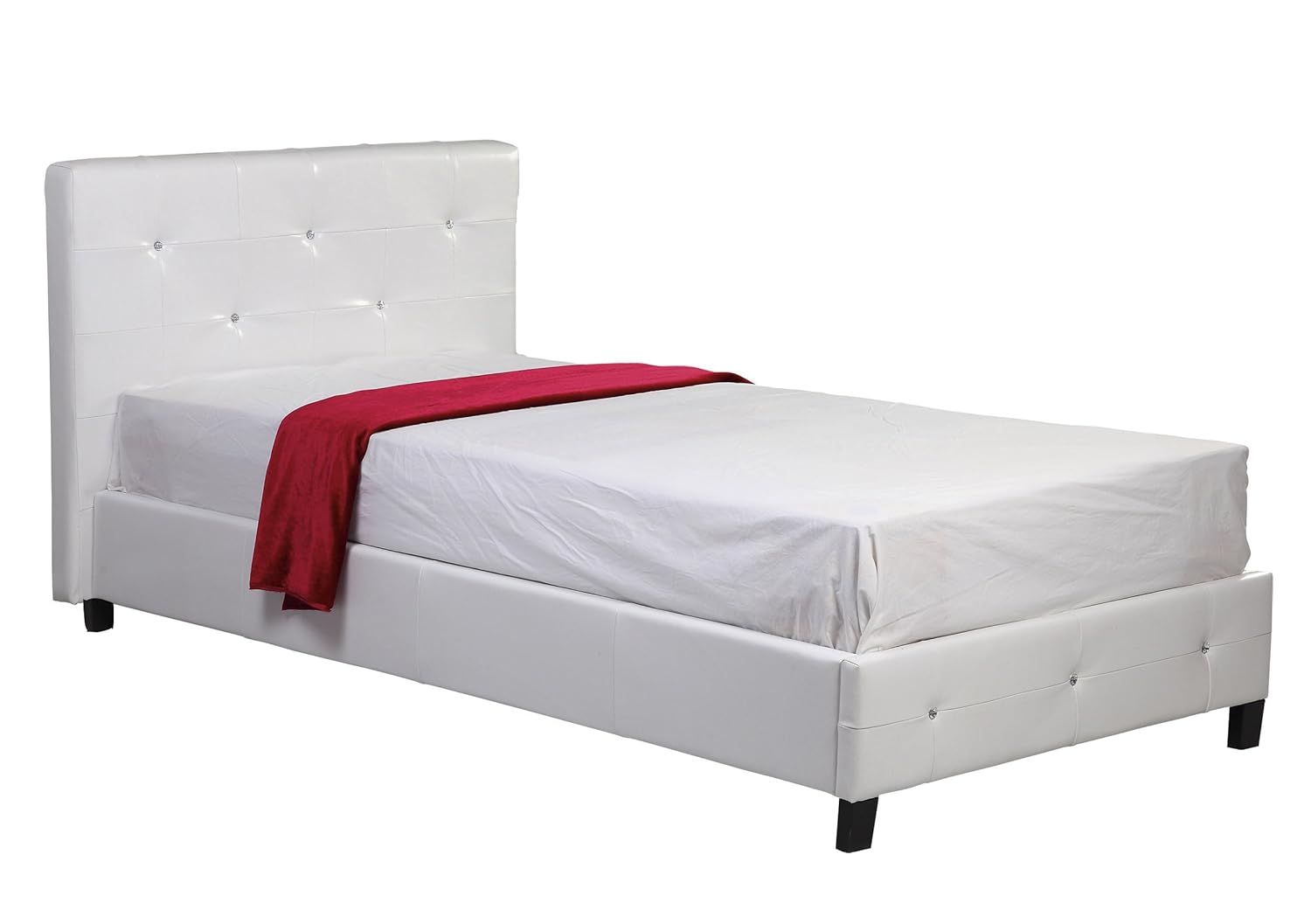 Crystal Diamante 3ft Single Diamond Bed Frame In Faux