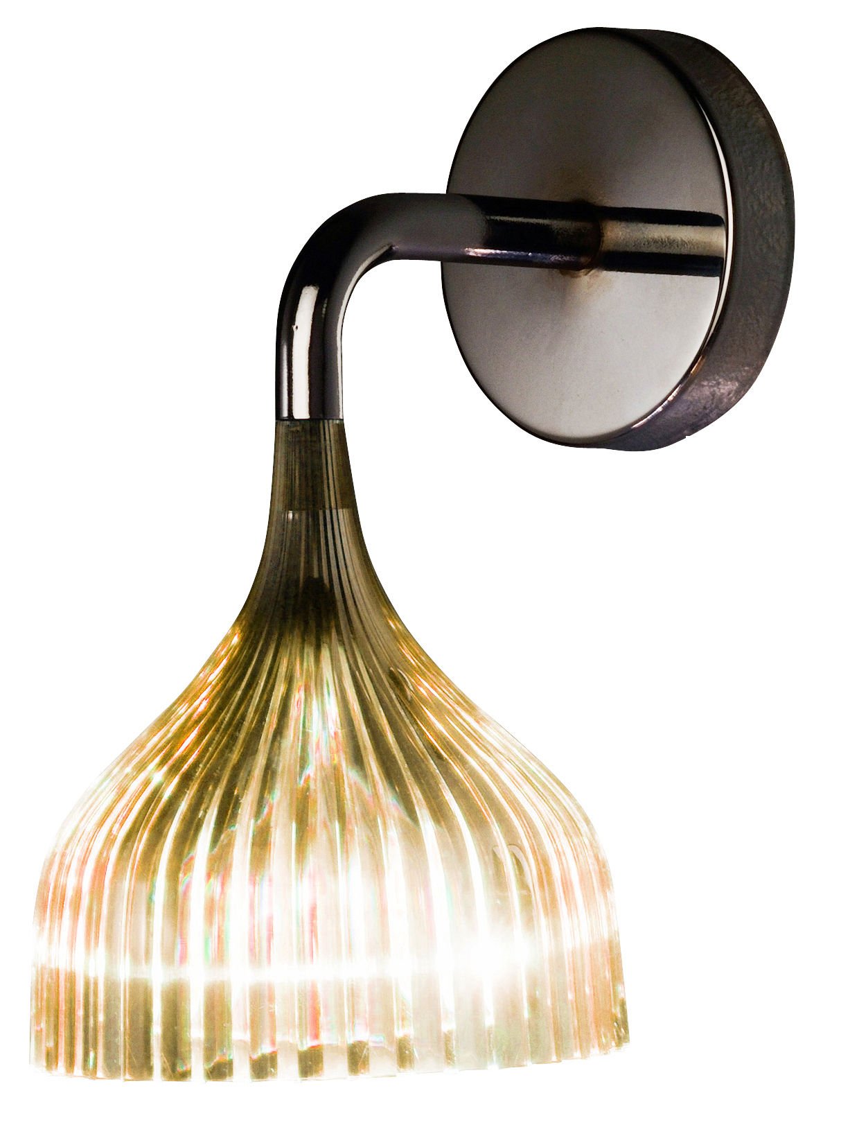 Kartell 09045P4 "E" Lamp, Plastic, Yellow