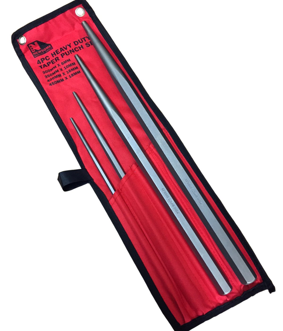 Newsome Tools Heavy Duty Large Taper Punch Set - Extra Long Taper Punches